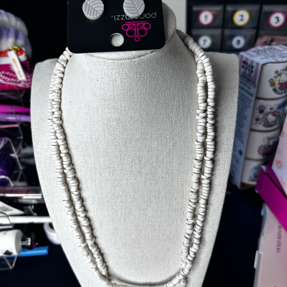 FREE GIVE AWAY! Earrings and a Elegant White Beaded Necklace